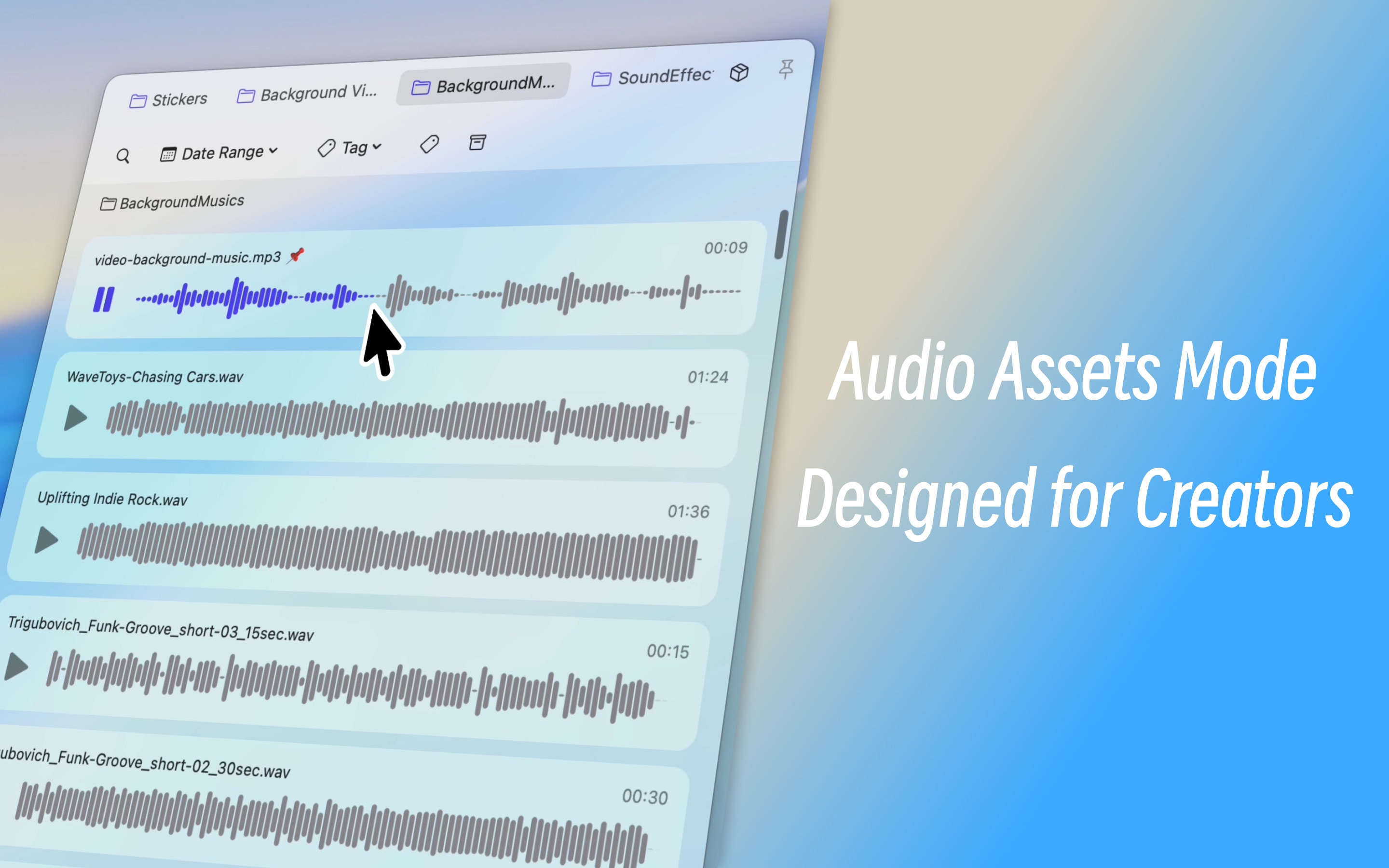 Folder Slice Audio Asset Mode