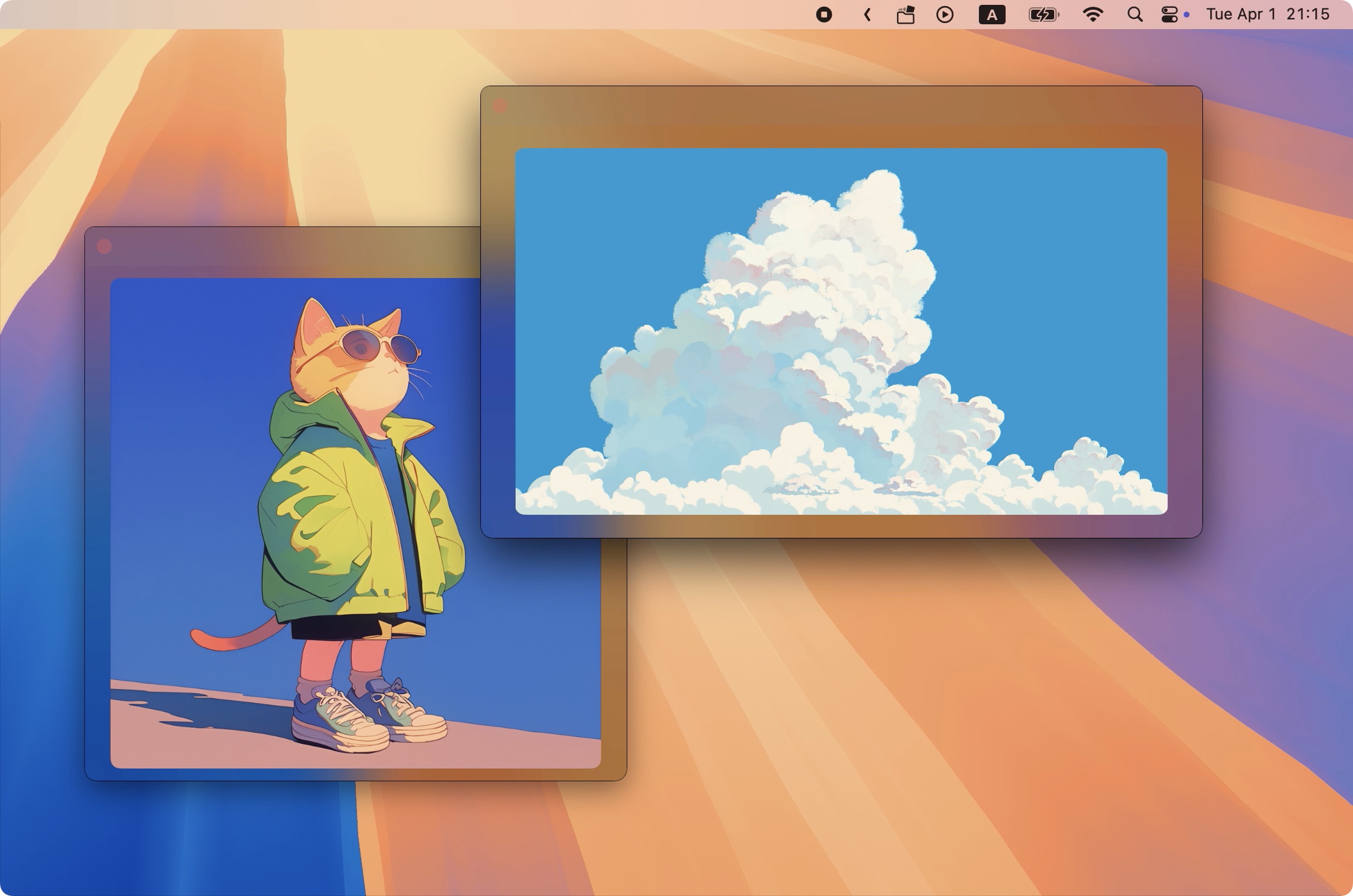 pinned files on mac desktop using folder slice