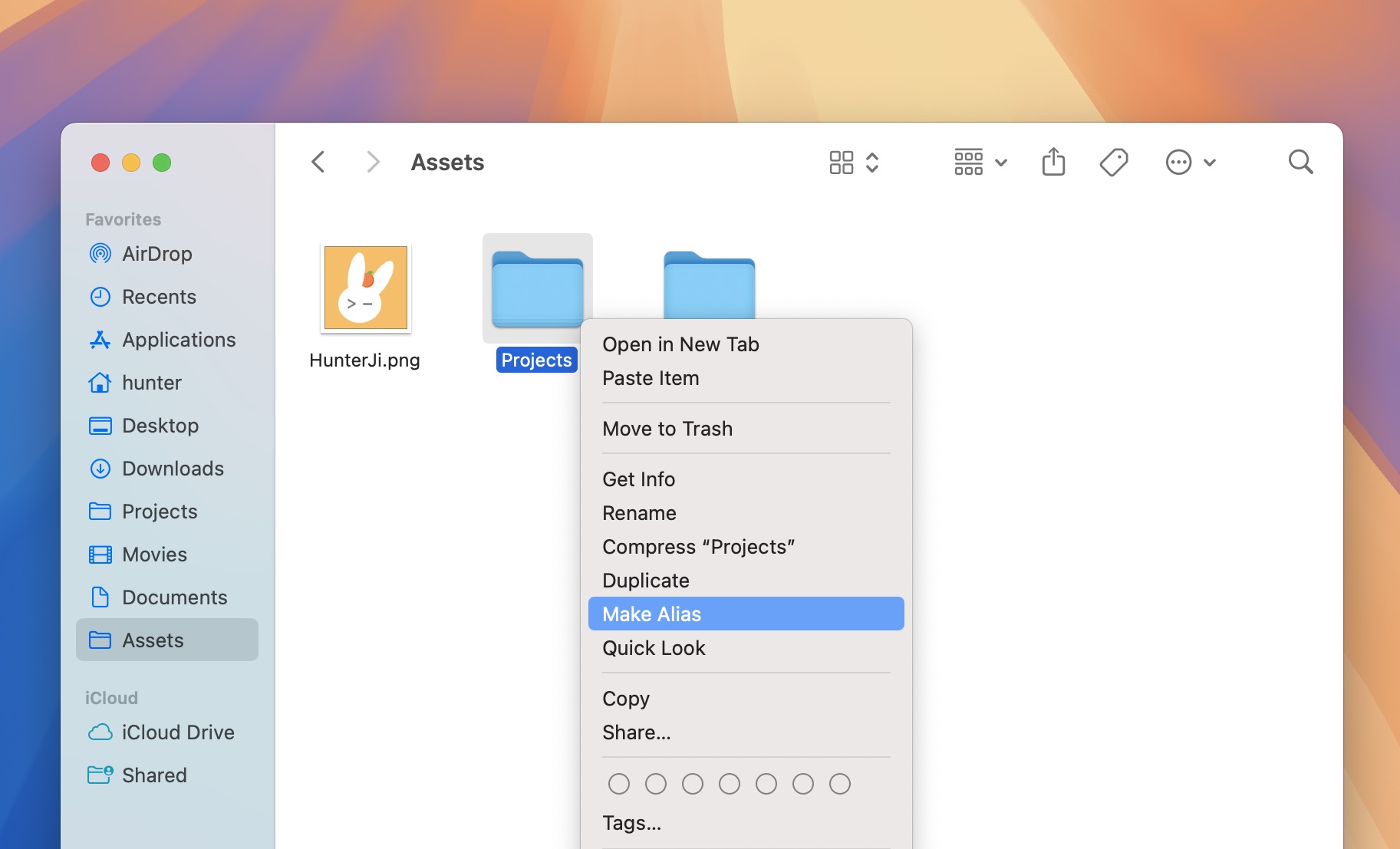 使用 Finder 別名建立 Mac 檔案捷徑